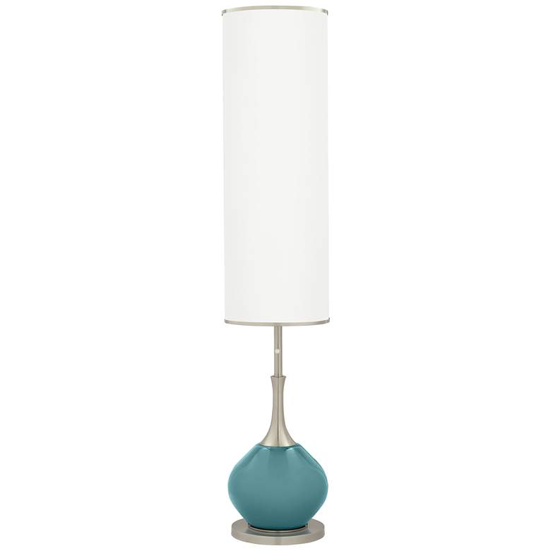 Image 1 Color Plus Jule 62 inch High Reflecting Pool Blue Modern Floor Lamp