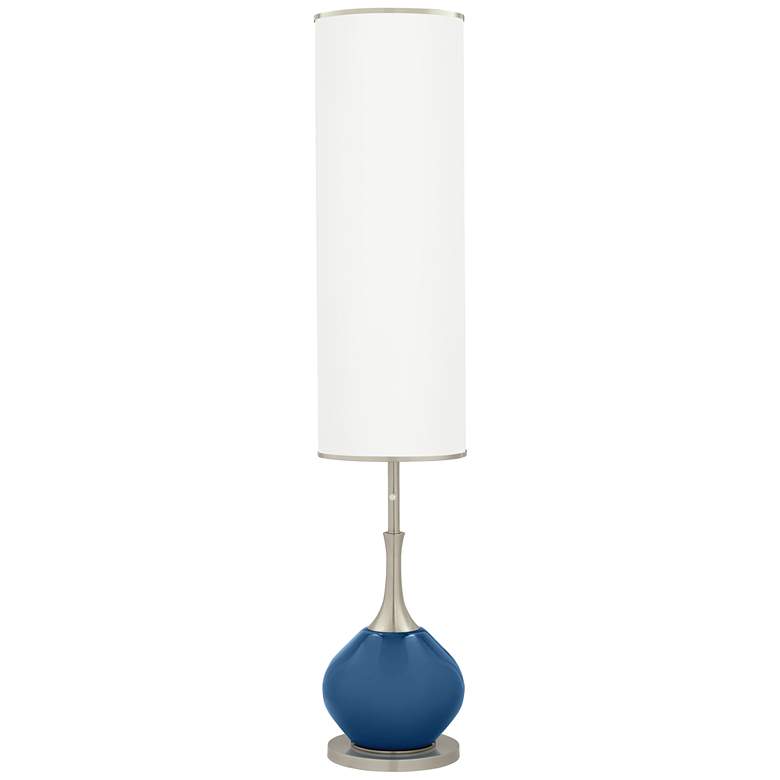 Image 1 Color Plus Jule 62" High Regatta Blue Modern Floor Lamp