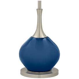 Image4 of Color Plus Jule 62" High Regatta Blue Modern Floor Lamp more views