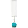 Color Plus Jule 62" High Surfer Blue Modern Floor Lamp