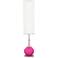 Color Plus Jule 62" HighModern Glass Fuchsia Pink Floor Lamp