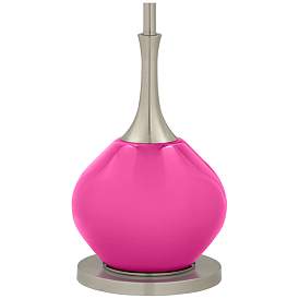 Image4 of Color Plus Jule 62" HighModern Glass Fuchsia Pink Floor Lamp more views