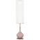 Color Plus Jule 62" Modern Glamour Pink Glass Floor Lamp