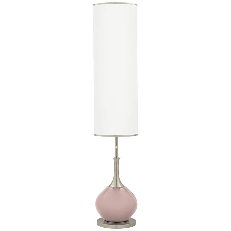 Image 1 Color Plus Jule 62" Modern Glamour Pink Glass Floor Lamp