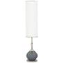Color Plus Jule 62" Modern Software Gray Floor Lamp
