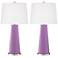 Color Plus Leo 29 1/2" African Violet Purple Table Lamps Set of 2