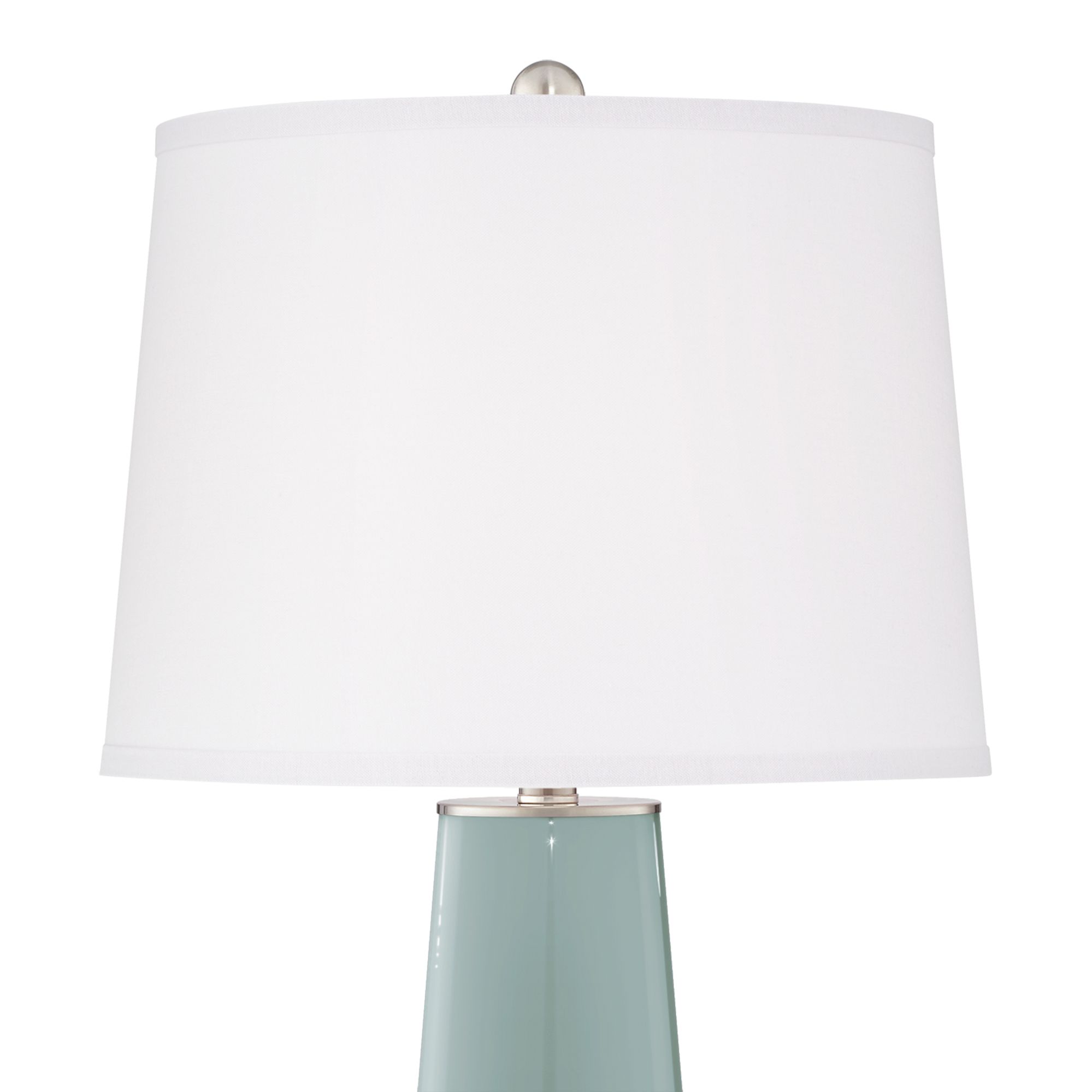 Image 4 Color Plus Leo 29 1/2" Aqua-Sphere Blue Table Lamps Set of 2 more views