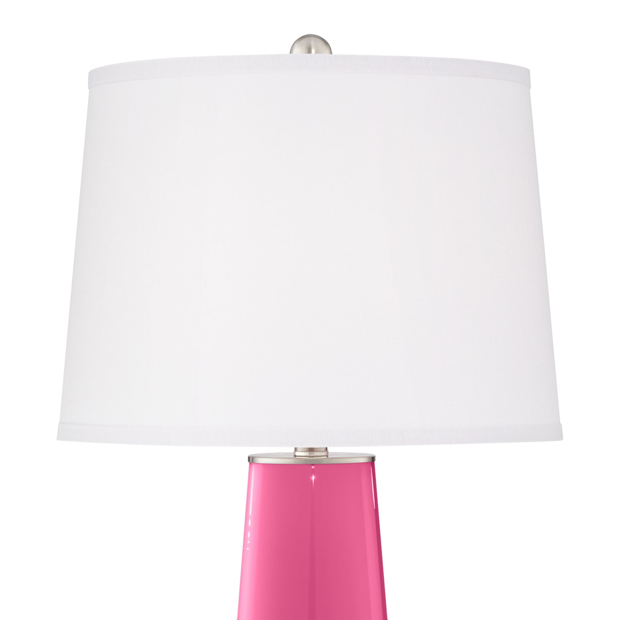 Image 3 Color Plus Leo 29 1/2" Blossom Pink Modern Glass Table Lamps Set of 2 more views