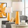 1_Color Plus Leo 29 1/2" Carnival Orange Table Lamps Set of 2