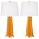 Color Plus Leo 29 1/2" Carnival Yellow Table Lamps Set of 2