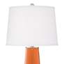 Color Plus Leo 29 1/2" Celosia Orange Glass Table Lamps Set of 2