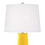 Color Plus Leo 29 1/2" Citrus Yellow Glass Table Lamps Set of 2