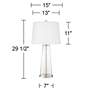 5_Color Plus Leo 29 1/2" Clear Glass Fillable Table Lamps Set of 2 more views