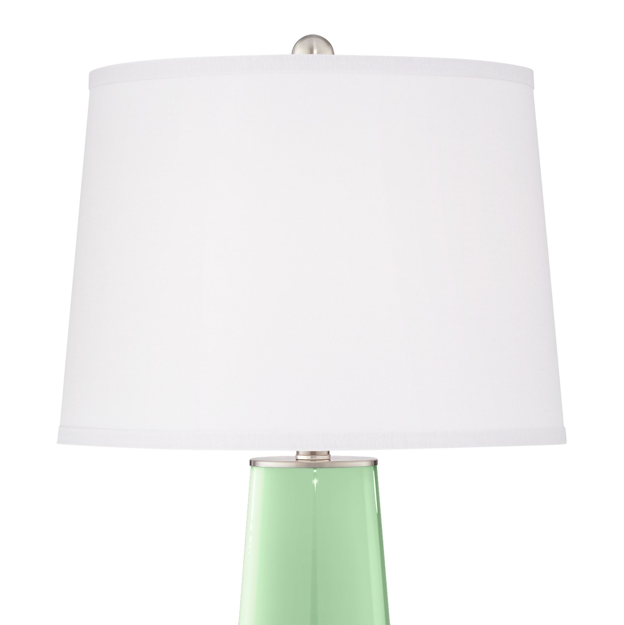 Image 3 Color Plus Leo 29 1/2" Flower Stem Green Table Lamps Set of 2 more views