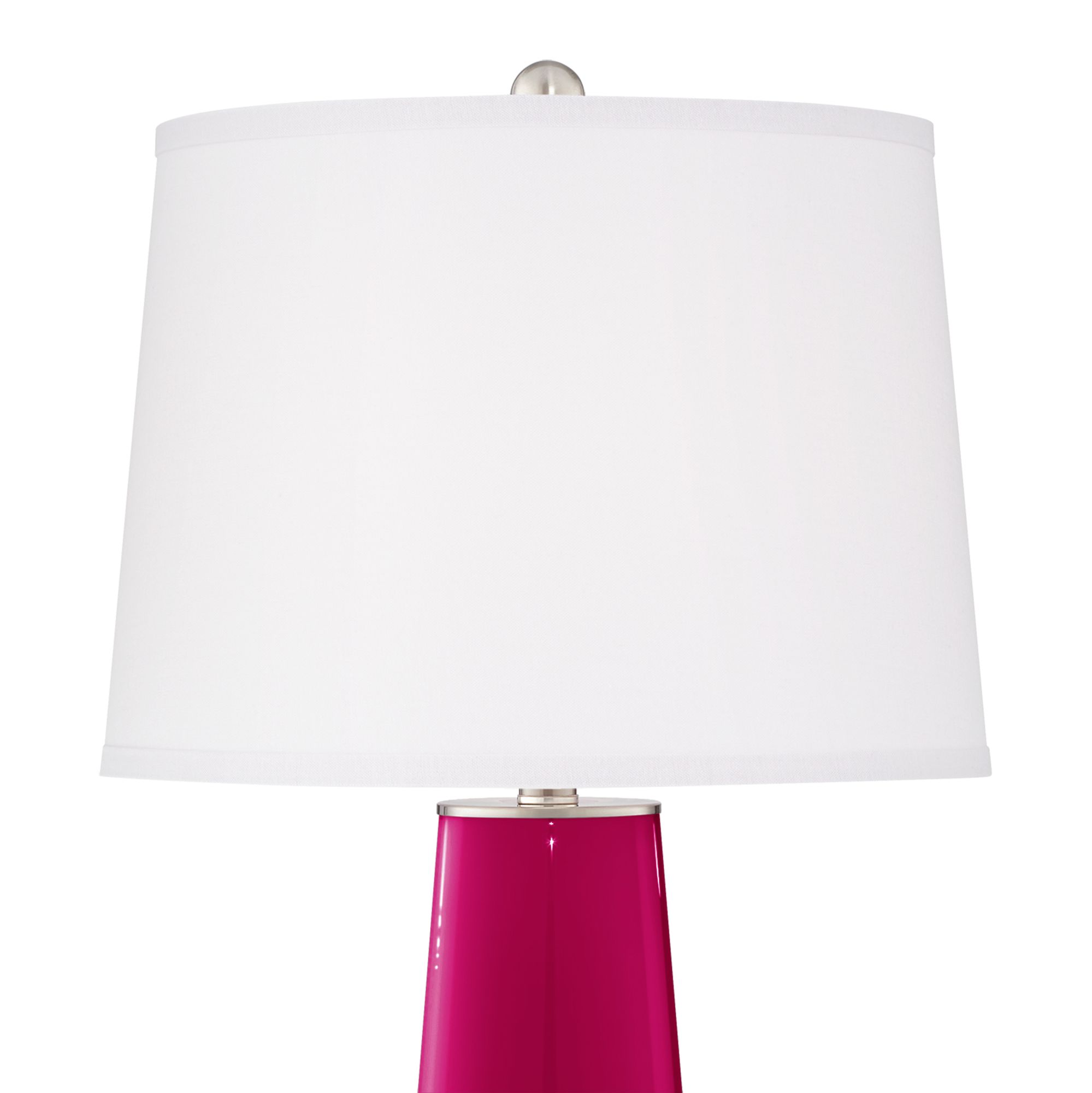 Image 3 Color Plus Leo 29 1/2" French Burgundy Red Glass Table Lamps Set of 2 more views