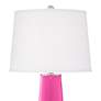Thumbnail3 of Color Plus Leo 29 1/2" Fuchsia Pink Modern Glass Table Lamps Set of 2 more views