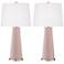 Color Plus Leo 29 1/2" Glamour Mauve Table Lamps Set of 2