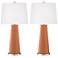 Color Plus Leo 29 1/2" High Baked Clay Table Lamps Set of 2
