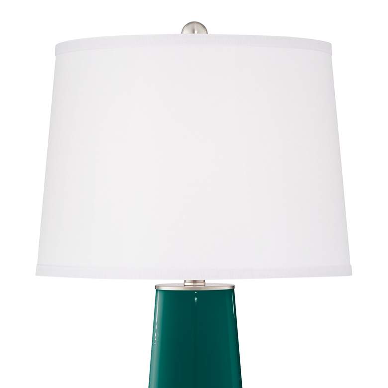 Image 3 Color Plus Leo 29 1/2" High Peacock Blue Table Lamps Set of 2 more views