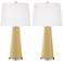 Color Plus Leo 29 1/2" Humble Gold Glass Table Lamps Set of 2