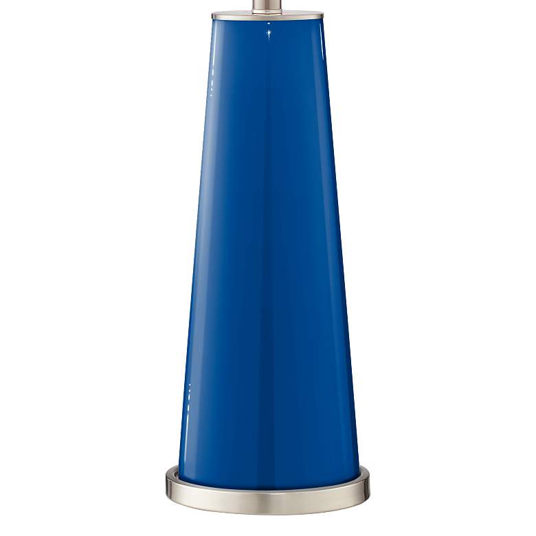 Image 4 Color Plus Leo 29 1/2" Hyper Blue Glass Table Lamps Set of 2 more views