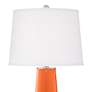 Color Plus Leo 29 1/2" Invigorate Orange Glass Table Lamps Set of 2