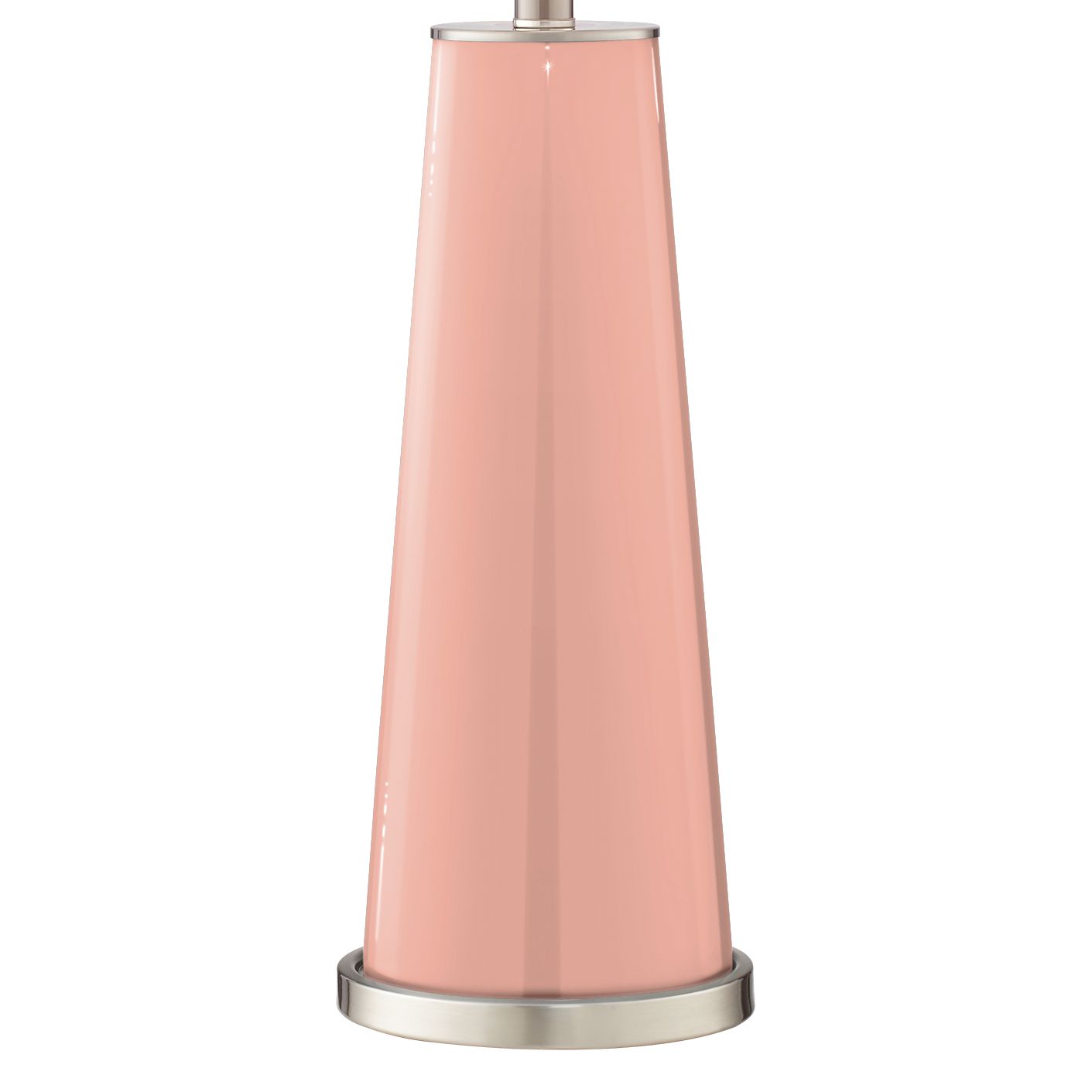 Image 5 Color Plus Leo 29 1/2" Mellow Coral Pink Glass Table Lamps Set of 2 more views