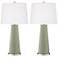 Color Plus Leo 29 1/2" Modern Evergreen Fog Table Lamps Set of 2