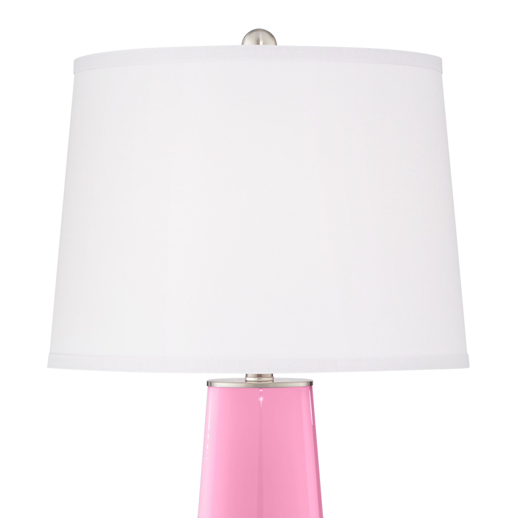 Image 3 Color Plus Leo 29 1/2" Modern Glass Candy Pink Table Lamps Set of 2 more views