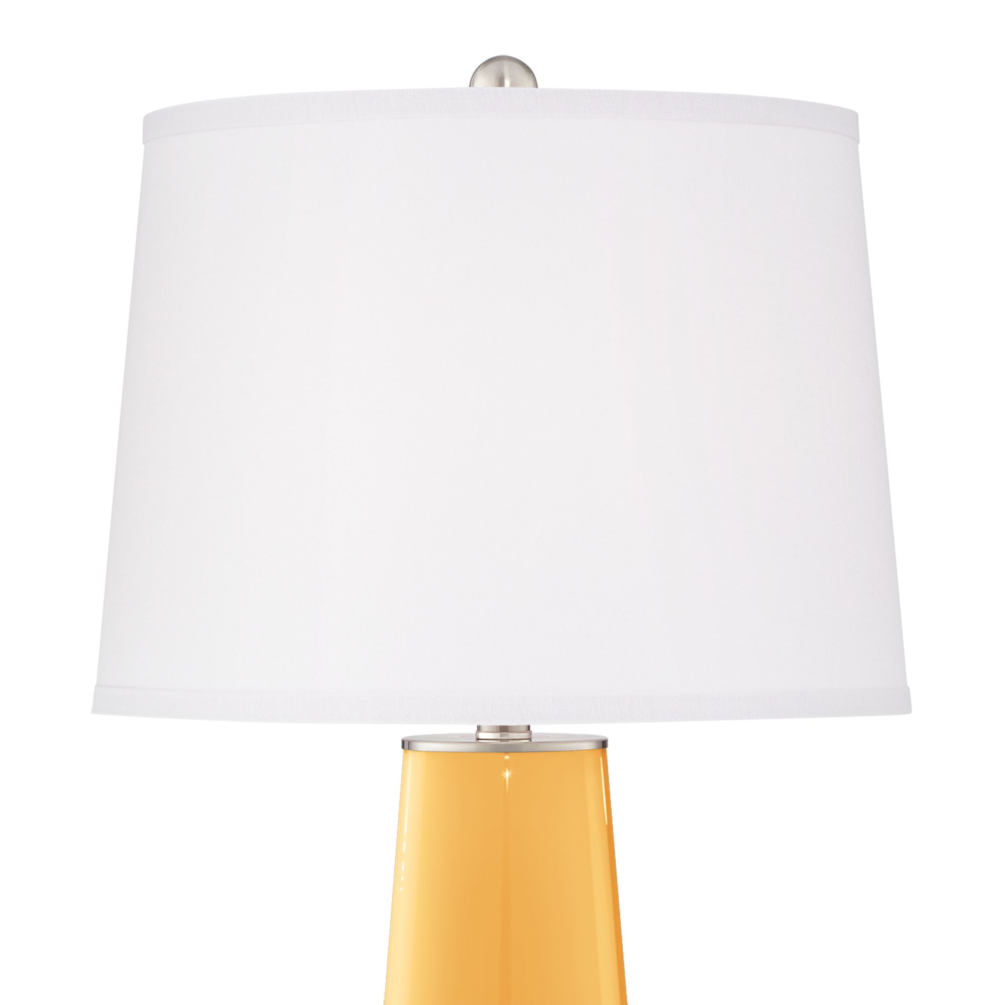 Image 3 Color Plus Leo 29 1/2" Modern Marigold Yellow Table Lamps Set of 2 more views