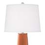 Color Plus Leo 29 1/2" Modern Robust Orange Table Lamps Set of 2