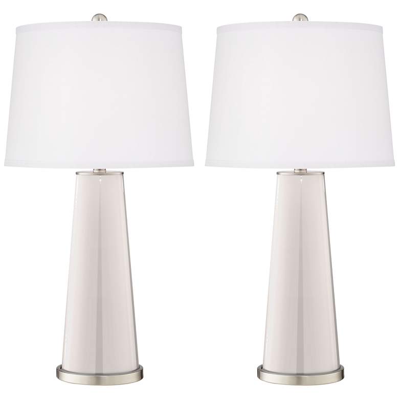 Image 2 Color Plus Leo 29 1/2 inch Modern Smart White Table Lamps Set of 2