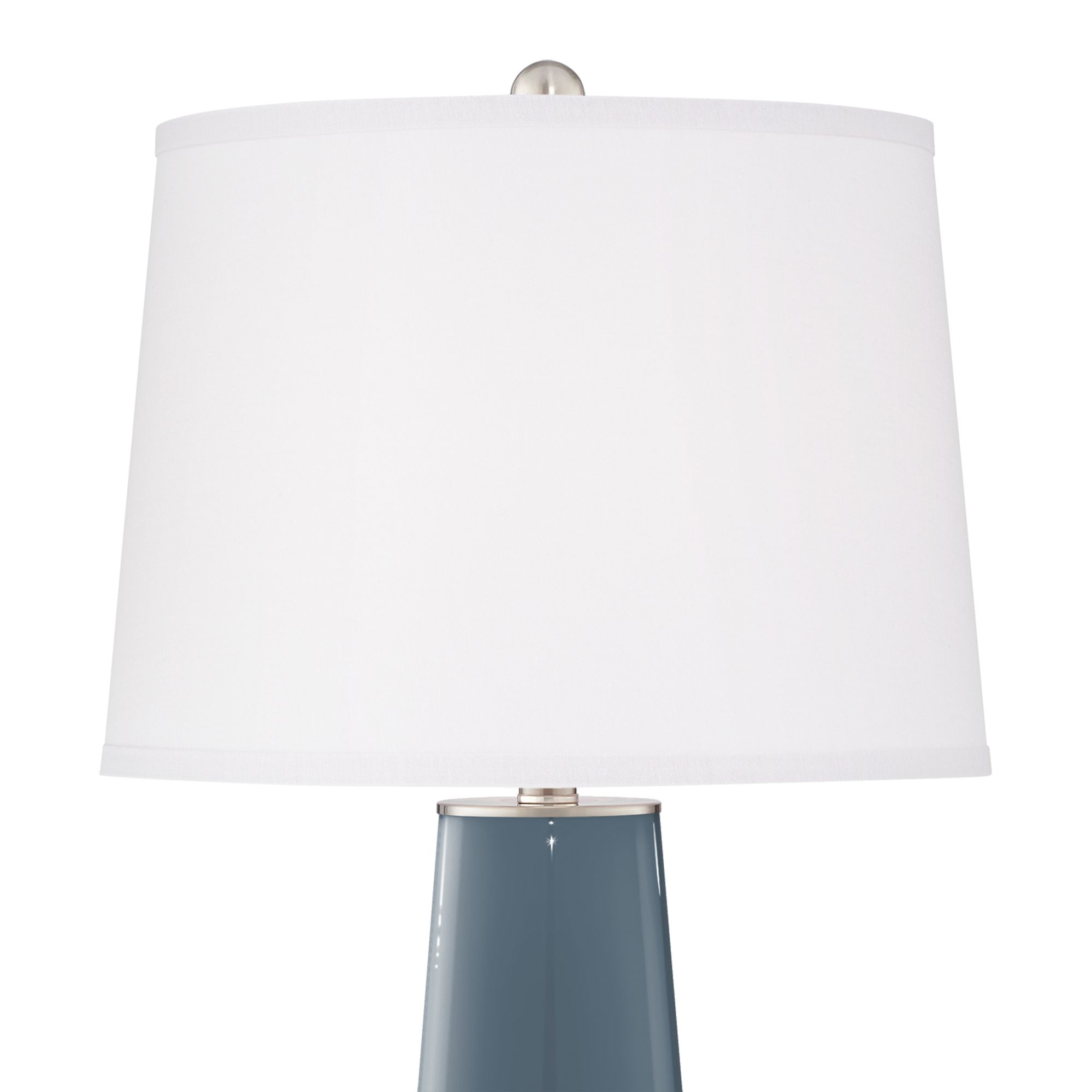 Image 3 Color Plus Leo 29 1/2" Modern Smoky Blue Table Lamps Set of 2 more views