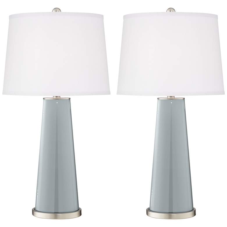 Image 2 Color Plus Leo 29 1/2" Modern Uncertain Gray Table Lamps Set of 2