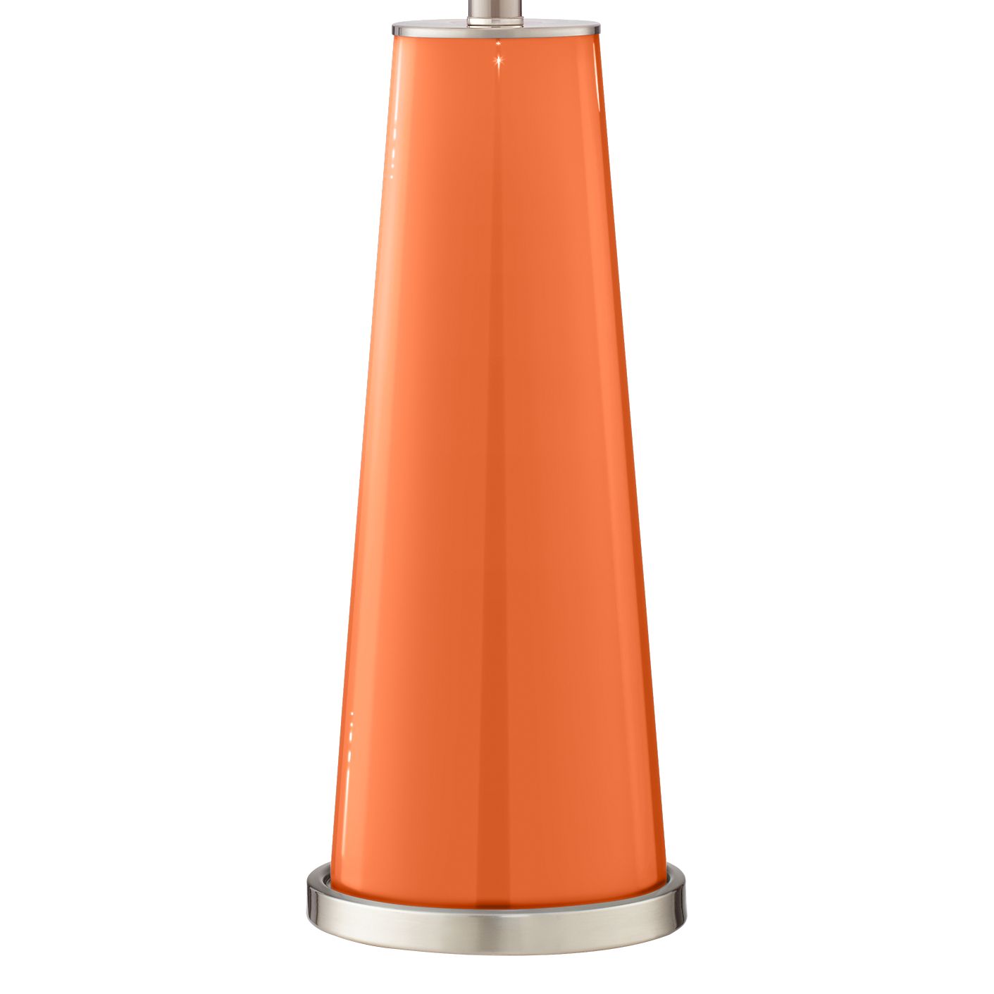 Image 4 Color Plus Leo 29 1/2" Nectarine Orange Glass Table Lamps Set of 2 more views