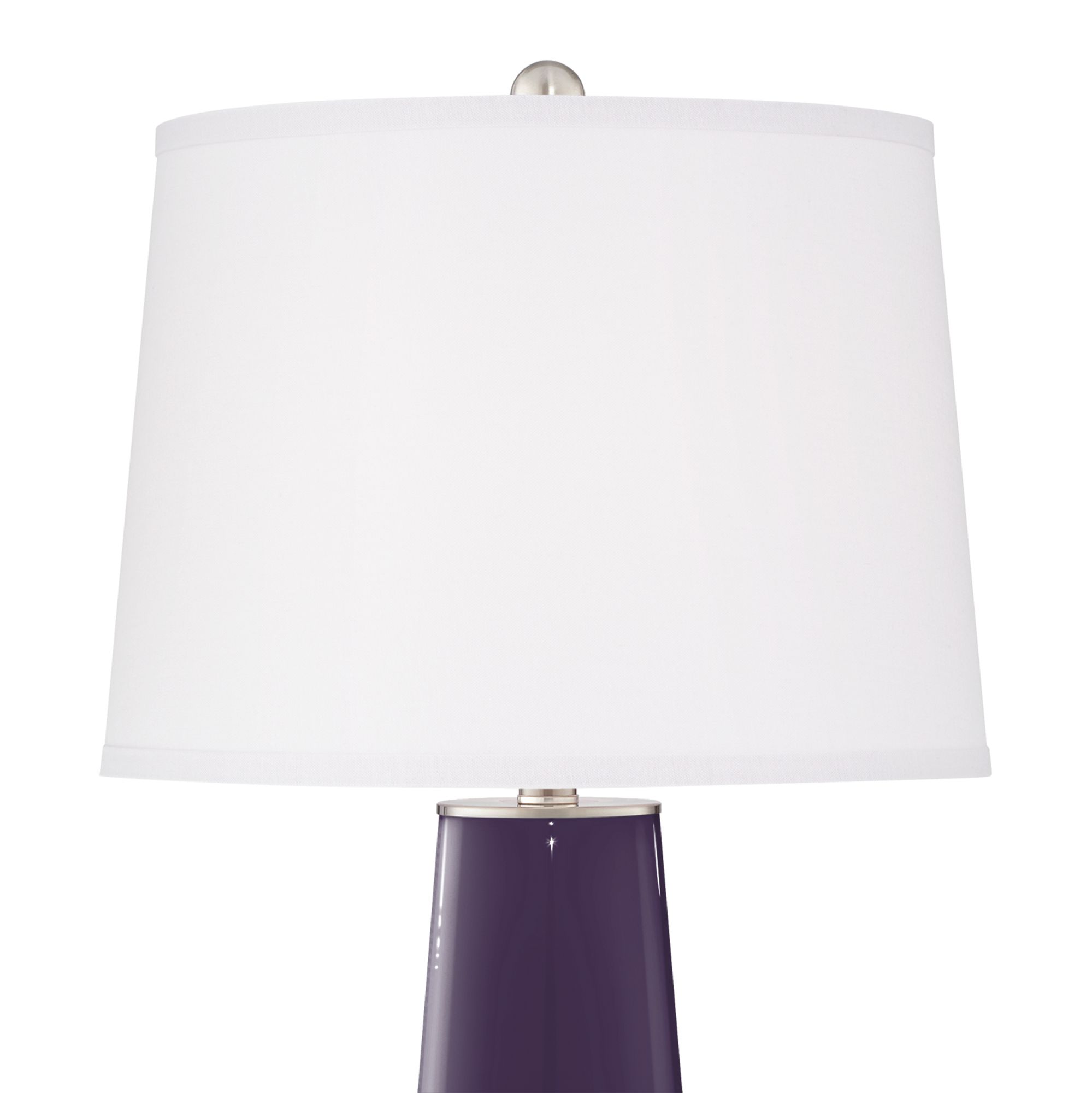 Image 3 Color Plus Leo 29 1/2" Quixotic Plum Purple Table Lamps Set of 2 more views
