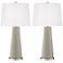 Color Plus Leo 29 1/2" Requisite Gray Glass Table Lamps Set of 2