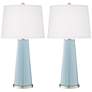 Color Plus Leo 29 1/2" Vast Sky Blue Table Lamps Set of 2
