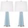 Color Plus Leo 29 1/2" Vast Sky Blue Table Lamps Set of 2