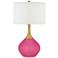 Color Plus Nickki Brass 30 1/2" Blossom Pink Modern Table Lamp