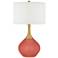 Color Plus Nickki Brass 30 1/2" Coral Reef Table Lamp
