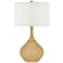 Color Plus Nickki Brass 30 1/2" Empire Gold Table Lamp