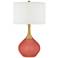 Color Plus Nickki Brass 30 1/2" High Coral Reef Pink Table Lamp