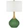 Color Plus Nickki Brass 30 1/2" High Garden Grove Green Table Lamp