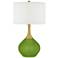 Color Plus Nickki Brass 30 1/2" High Gecko Green Modern Table Lamp