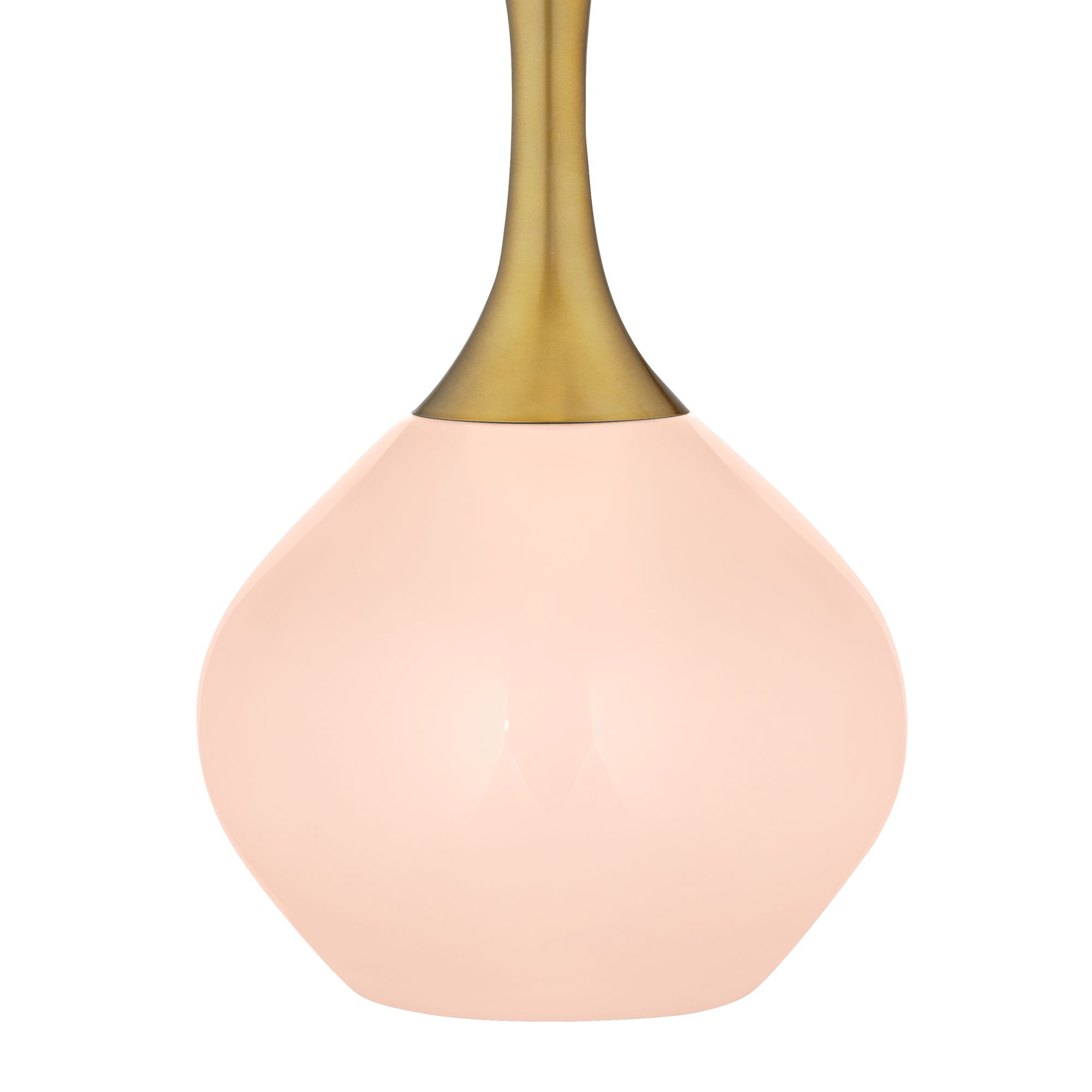 Image 4 Color Plus Nickki Brass 30 1/2" High Linen Pink Modern Table Lamp more views