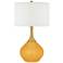 Color Plus Nickki Brass 30 1/2" High Marigold Yellow Modern Table Lamp
