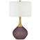 Color Plus Nickki Brass 30 1/2" High Poetry Plum Purple Table Lamp