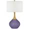Color Plus Nickki Brass 30 1/2" High Purple Haze Modern Table Lamp