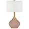 Color Plus Nickki Brass 30 1/2" High Redend Point Table Lamp